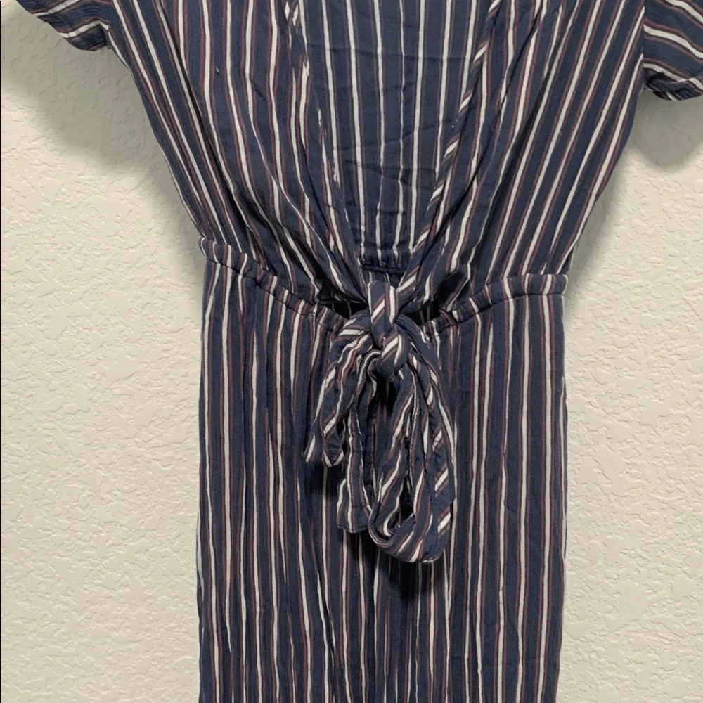 Abercrombie and Fitch Striped Knot Front Maxi Dress